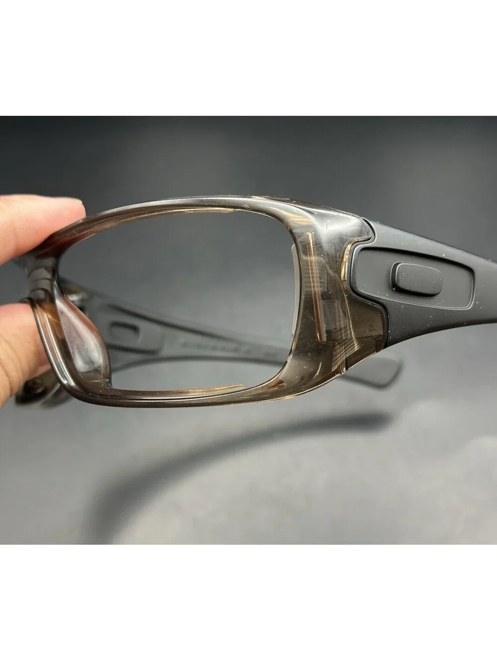 Oakley Antix Brown Smoke/Matte Black Frame